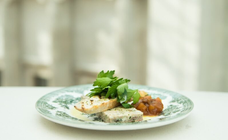 Plate of food at The British Museum Gallery Cafe