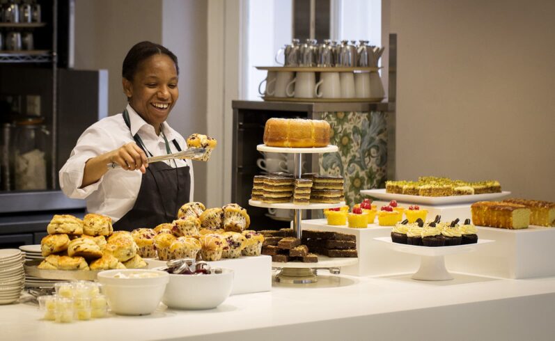Benugo staff serving at the V&A