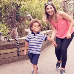Motehr and child at London Zoo