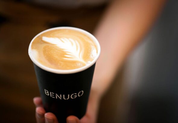 A take away cup of coffee