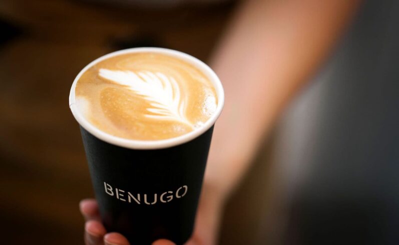 A take away cup of coffee