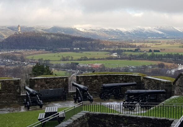 Exterior photo of the landscape surrounding the castle