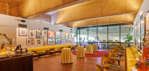 Room dress for a standing reception event | Balcony Bar BFI